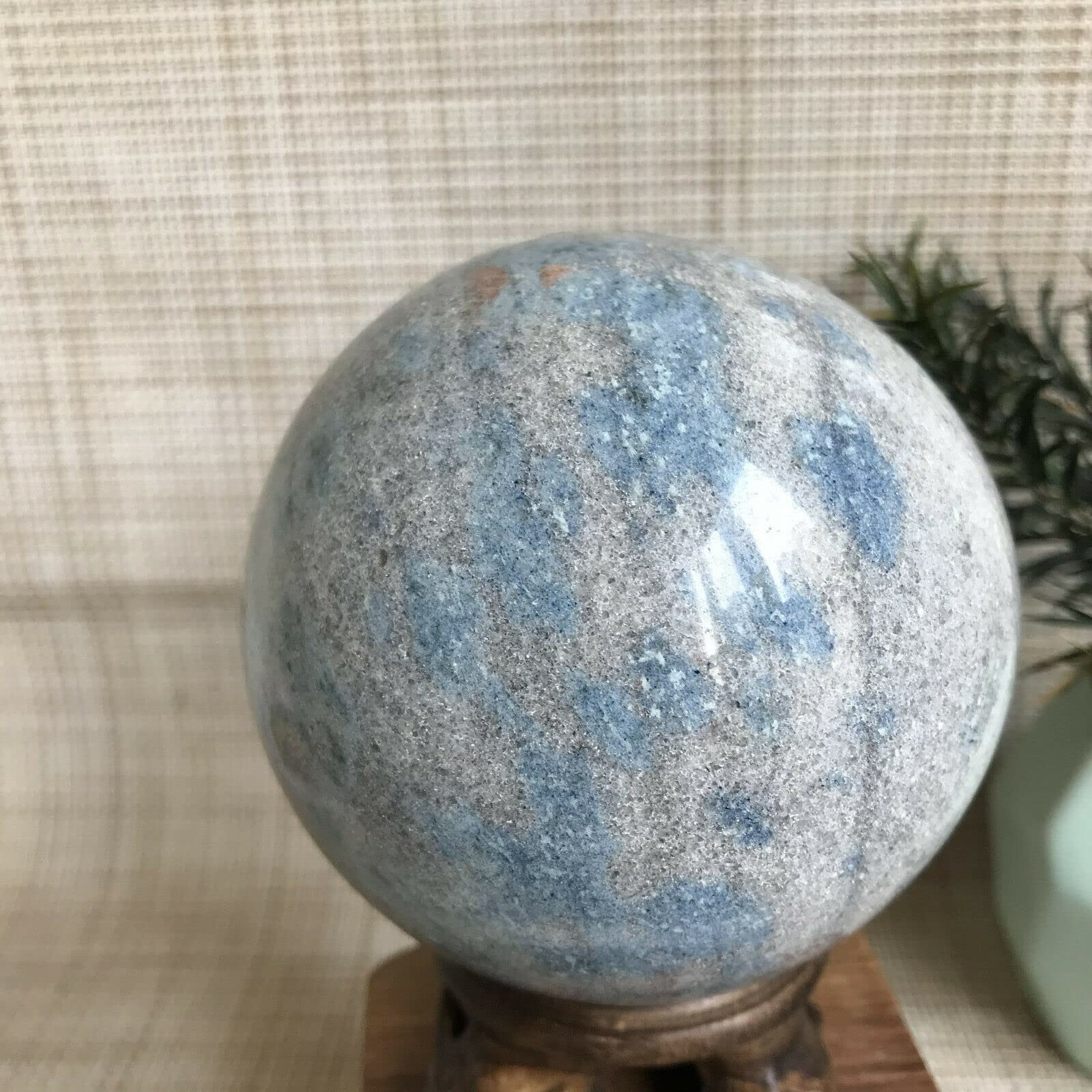 K2ブルースフィアの置物（球形）直45.2mm ※台座付き